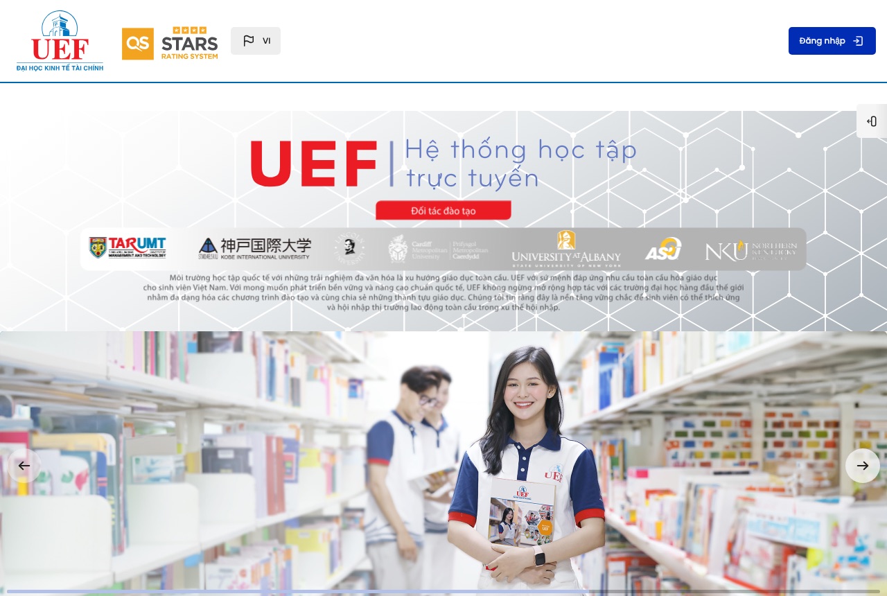 Trang chủ LMS đại học chính quy
