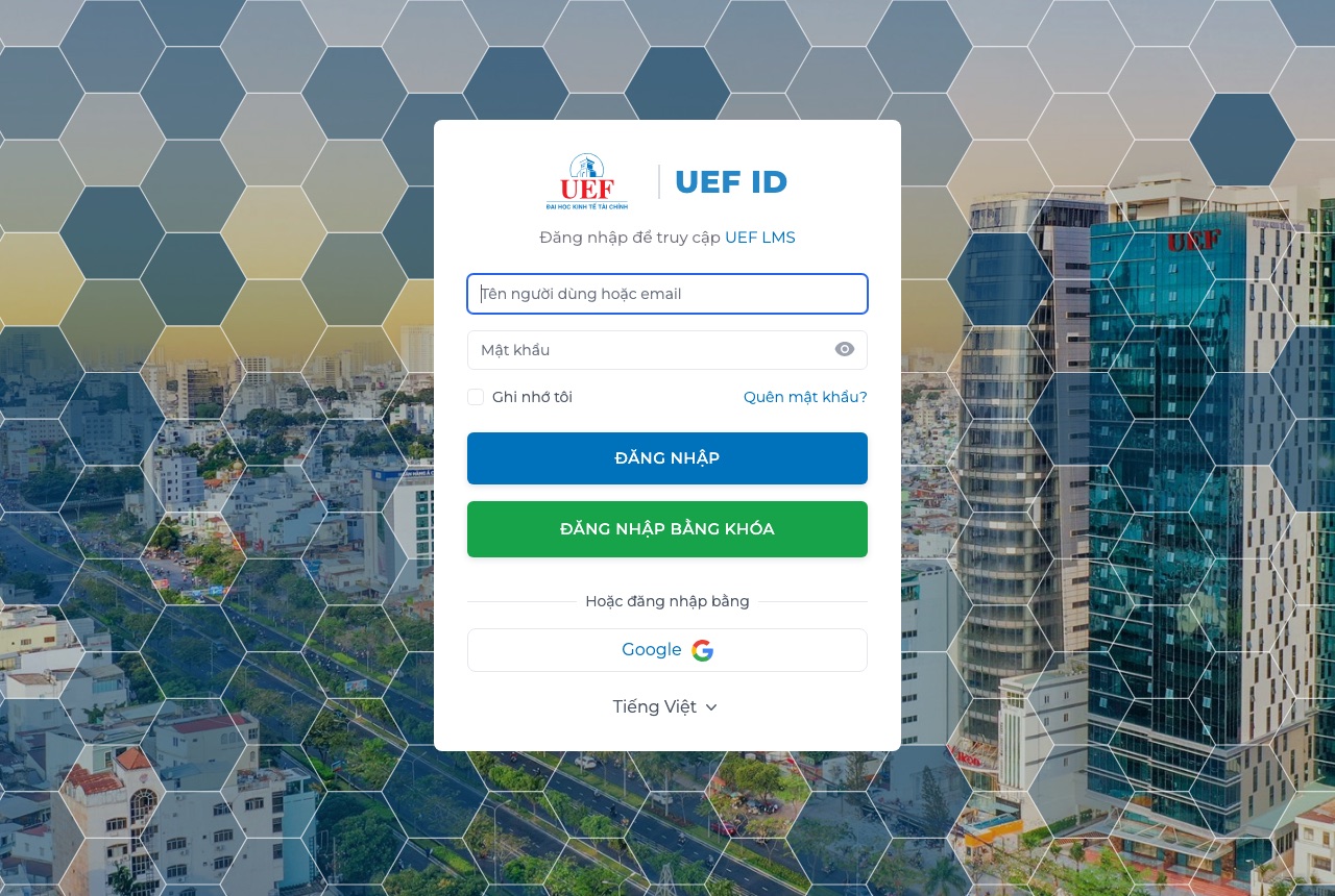 Đăng nhập LMS Sau đại học